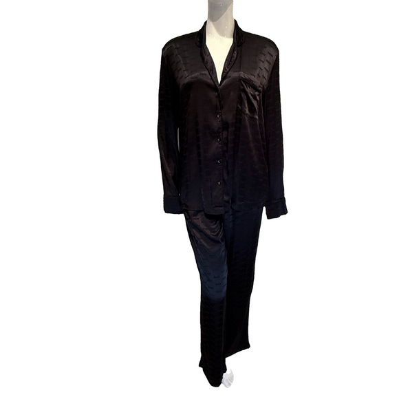 SKIMS Jacquard Button-Up Long Sleeve Sleep Set Matching Pajamas Loungewear Sz S - Picture 8 of 11